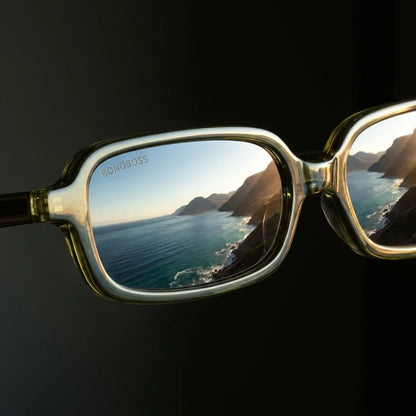 Navarino lentes de sol UV400 acabado verde estilo retro para hombre y mujer #color_verde
