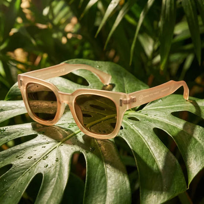 Osorno RPET lentes de sol UV400 acabado champagne estilo retro para hombre y mujer #color_champagne