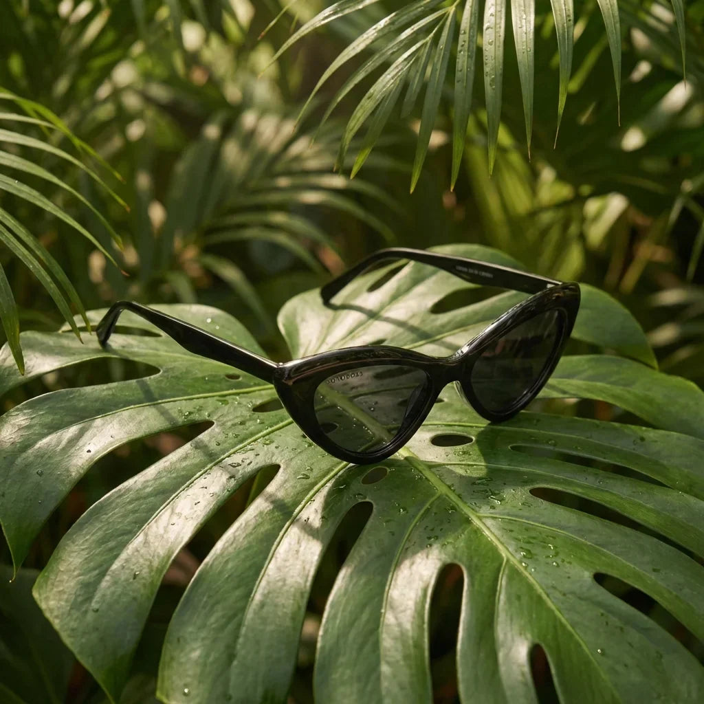 Femme Black lentes de sol negro vista frontal diseño universal #color_negro