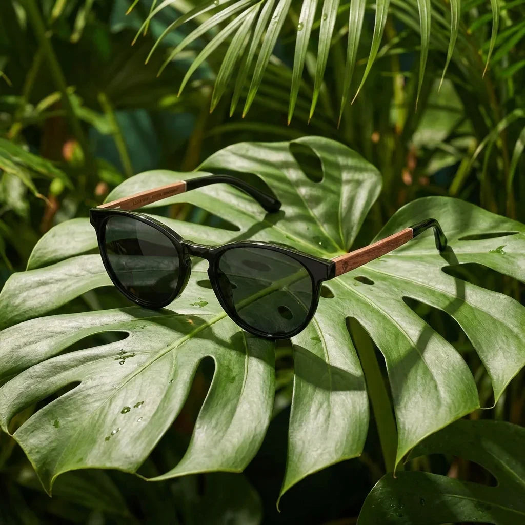 Chiloé 220 lentes polarizados hombre negro diseño frontal #color_negro