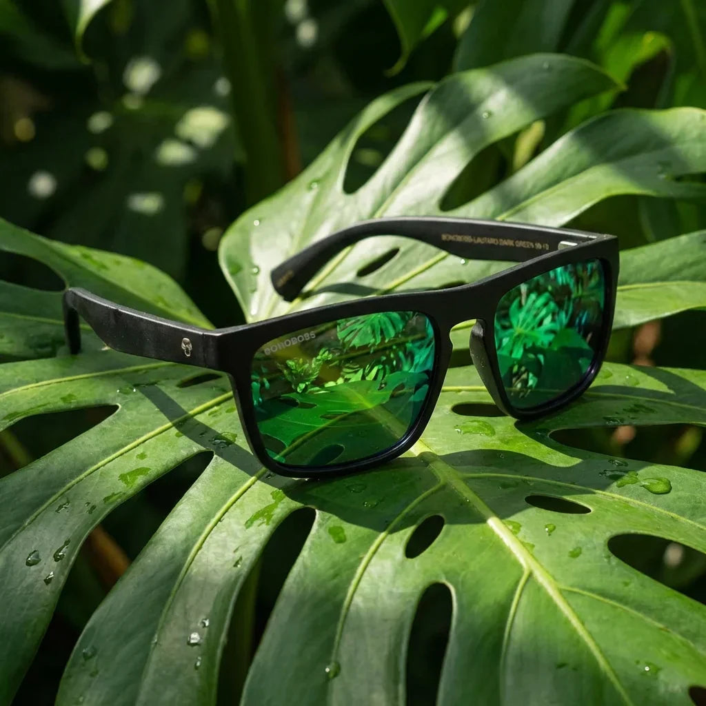 Lautaro Dark gafas polarizadas acabado espejado verde estilo retro para hombre y mujer #color_espejado-verde
