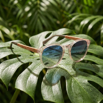 Galápagos lentes de sol hombre premium marco transparente vista frontal #color_transparente