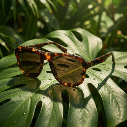Lentes sol Tom polarizados UV400 composicion botanica monstera tropical natural Bonoboss #color_carey