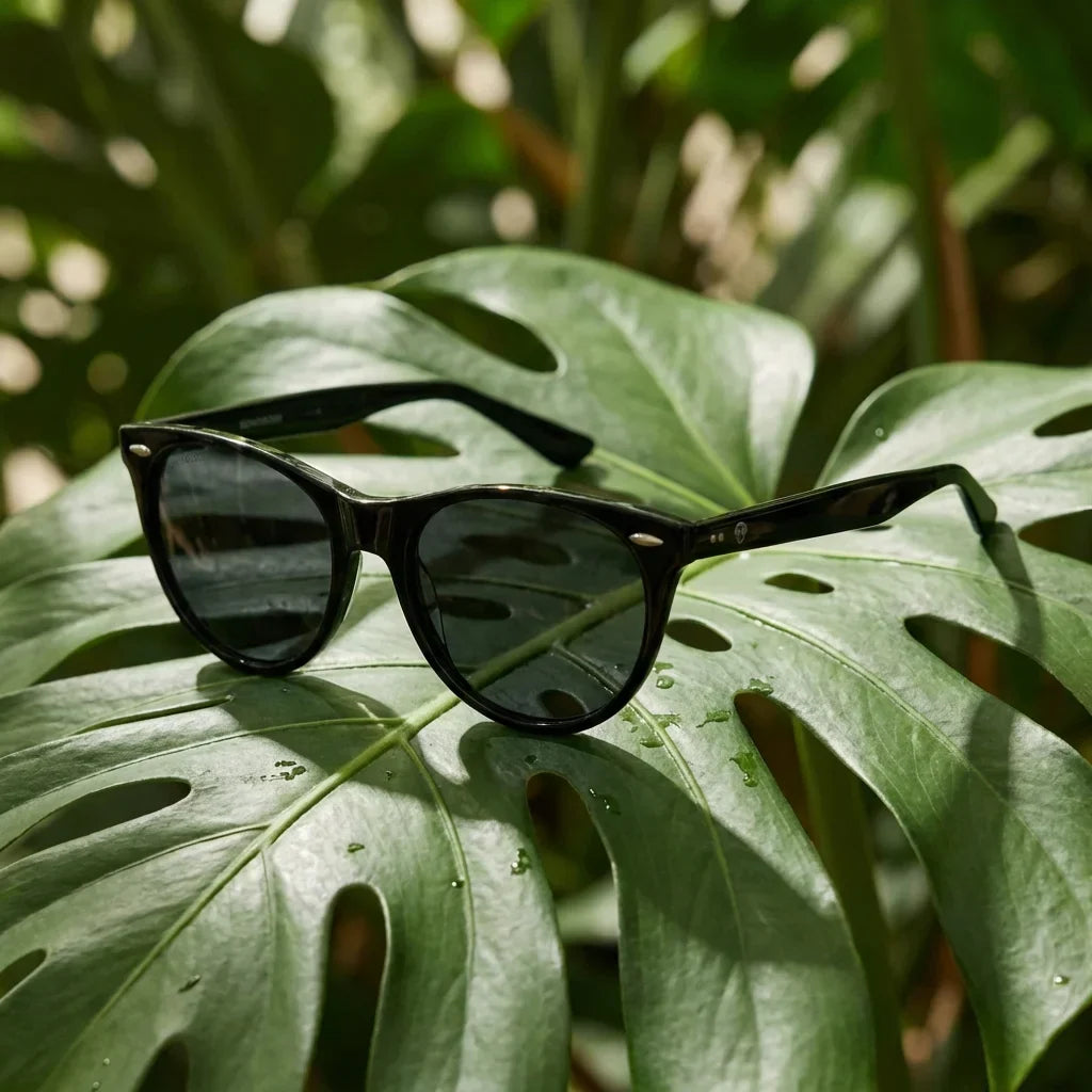 Hanga Roa color negro gafas de sol vista de frente #color_negro