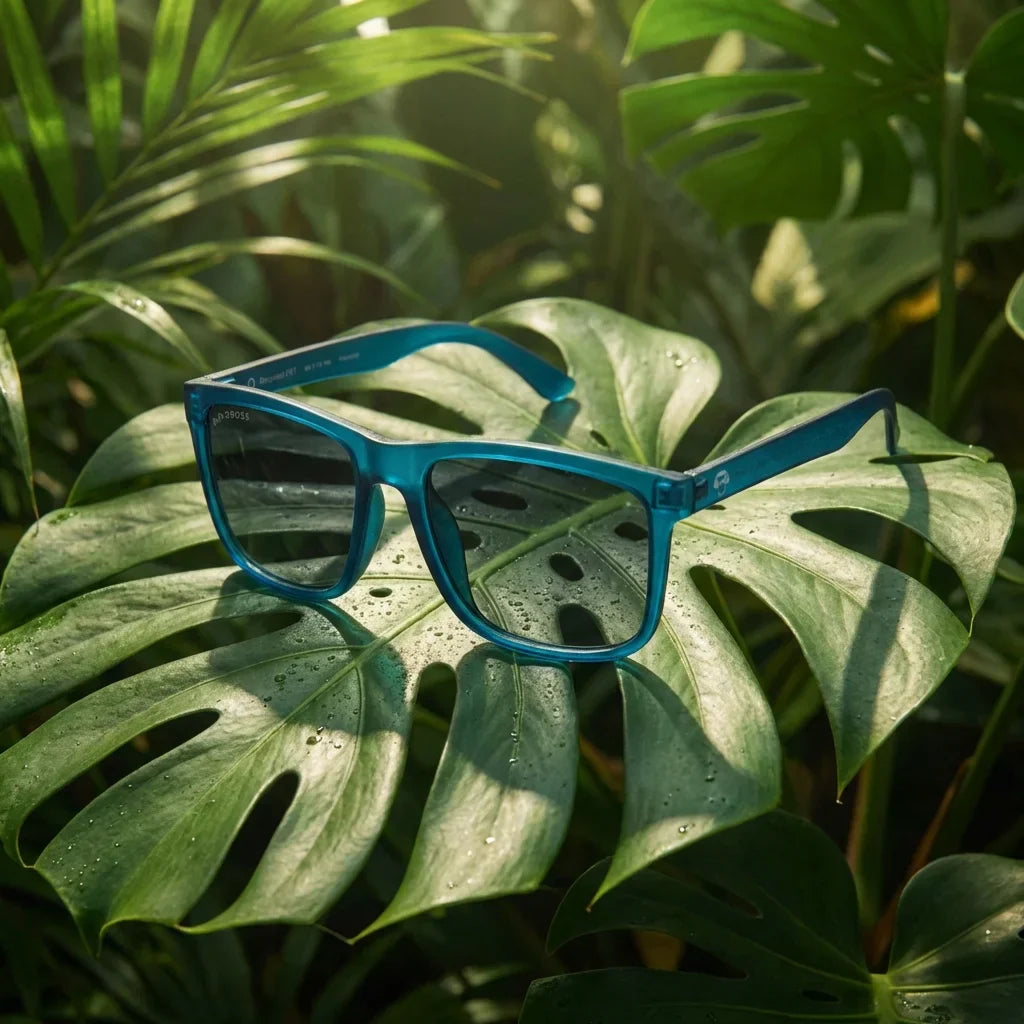 Rapanui RPET anteojos de sol vista de frente unisex #color_light-ocean