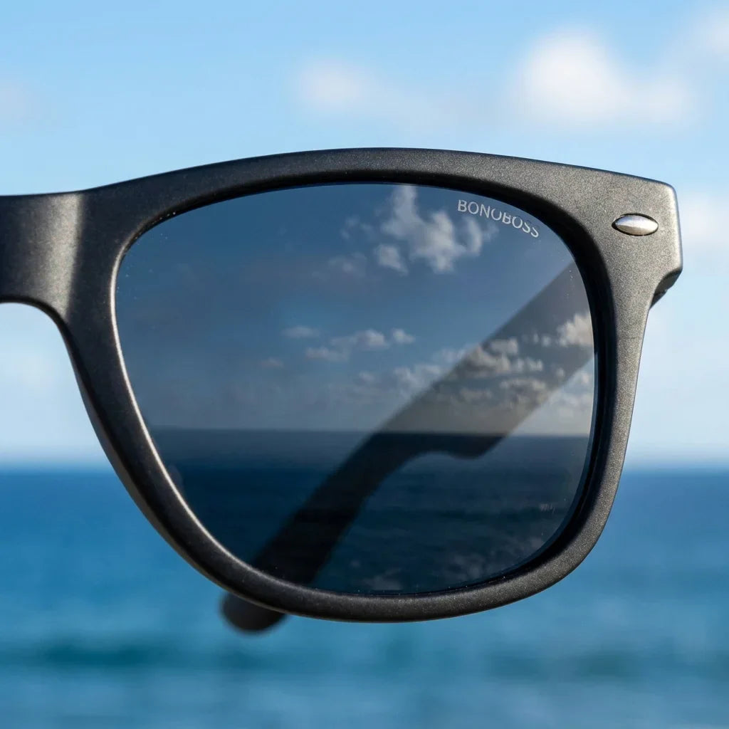 Vista frontal de Acacia Dark armazones ópticos color negro para hombre y mujer #color_negro