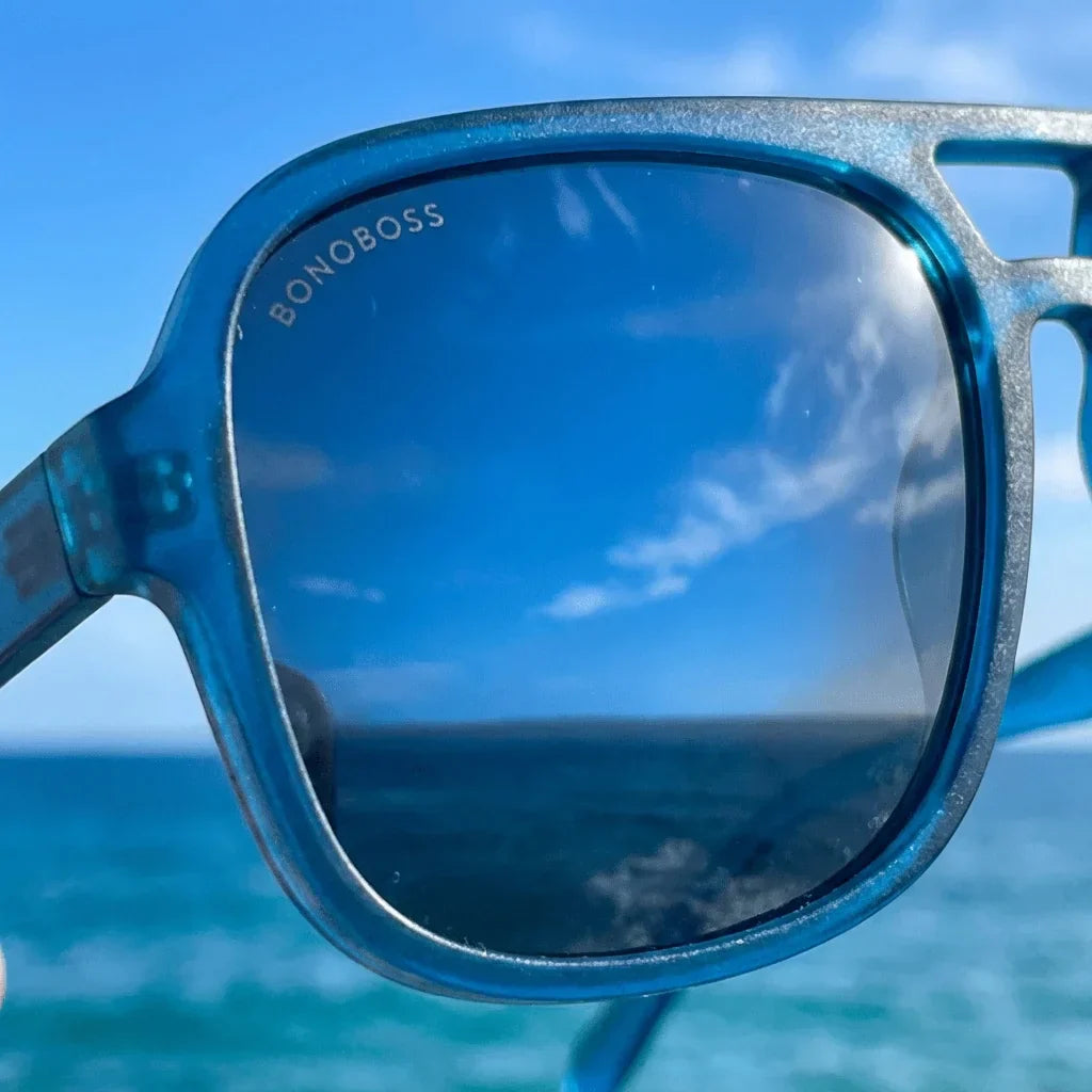 Ocean Orson RPET anteojos de sol vista de frente unisex #color_ocean