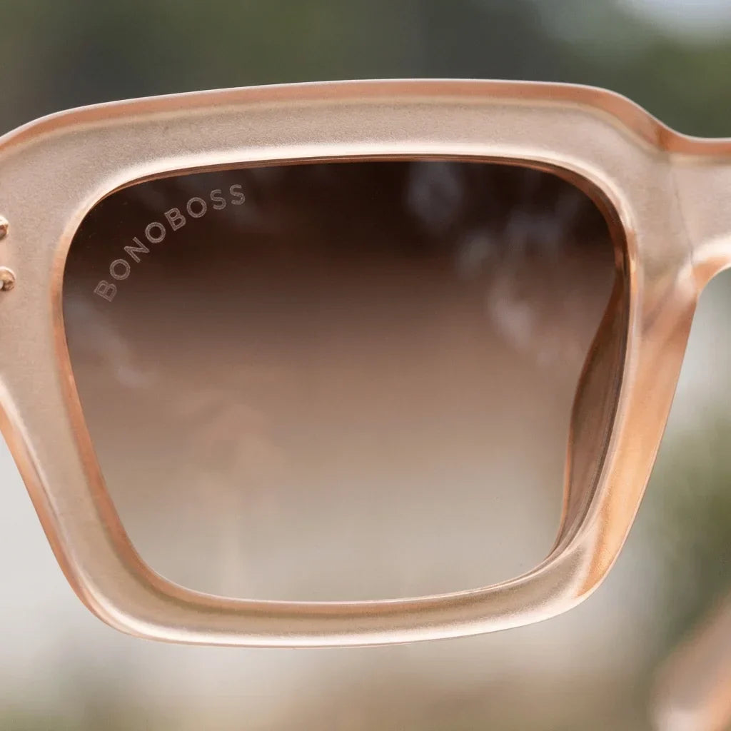 Lentes sol Verona polarizados UV400 detalle lente coating espejado precision optica Bonoboss #color_champagne