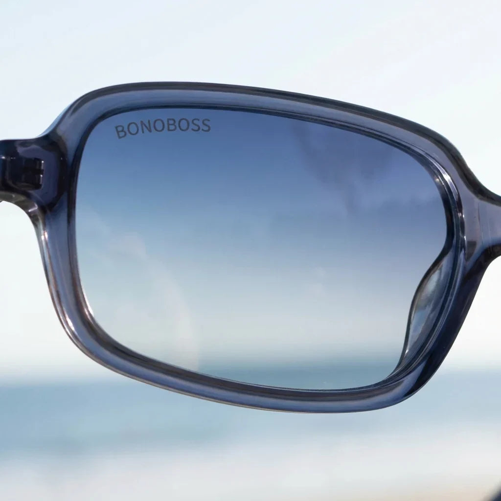 Vista frontal de Navarino armazones ópticos color azul para hombre y mujer #color_azul