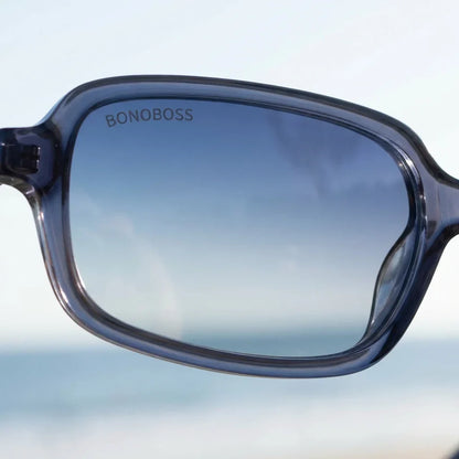 Vista frontal de Navarino armazones ópticos color azul para hombre y mujer #color_azul