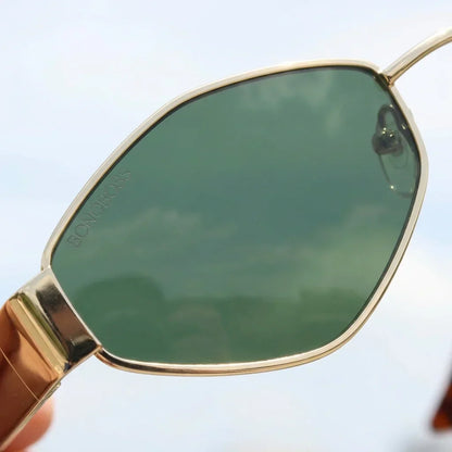 Lentes sol Valkyrie polarizados UV400 detalle lente coating espejado precision optica Bonoboss #color_g15