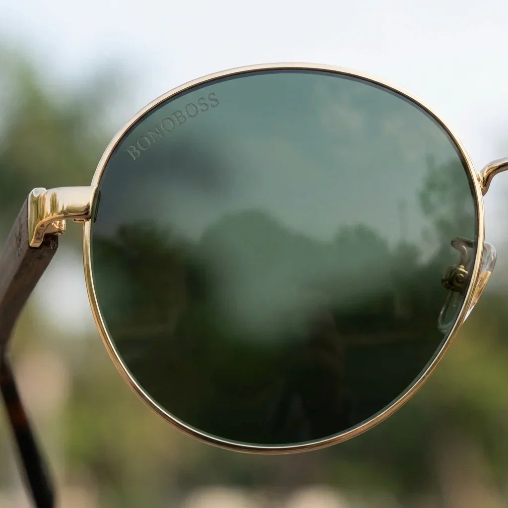 Harry Gold lentes ópticos G15 verde militar vista angulada 3/4 para hombre y mujer #color_g15