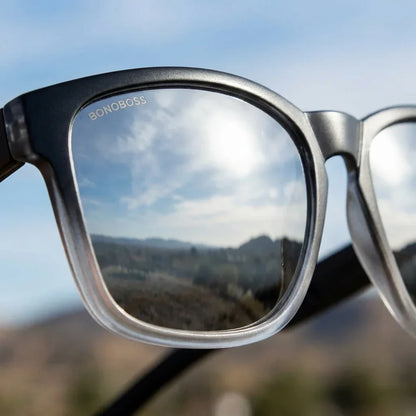 Lentes sol Waimea polarizados UV400 detalle lente coating espejado precision optica Bonoboss #color_espejado-gris