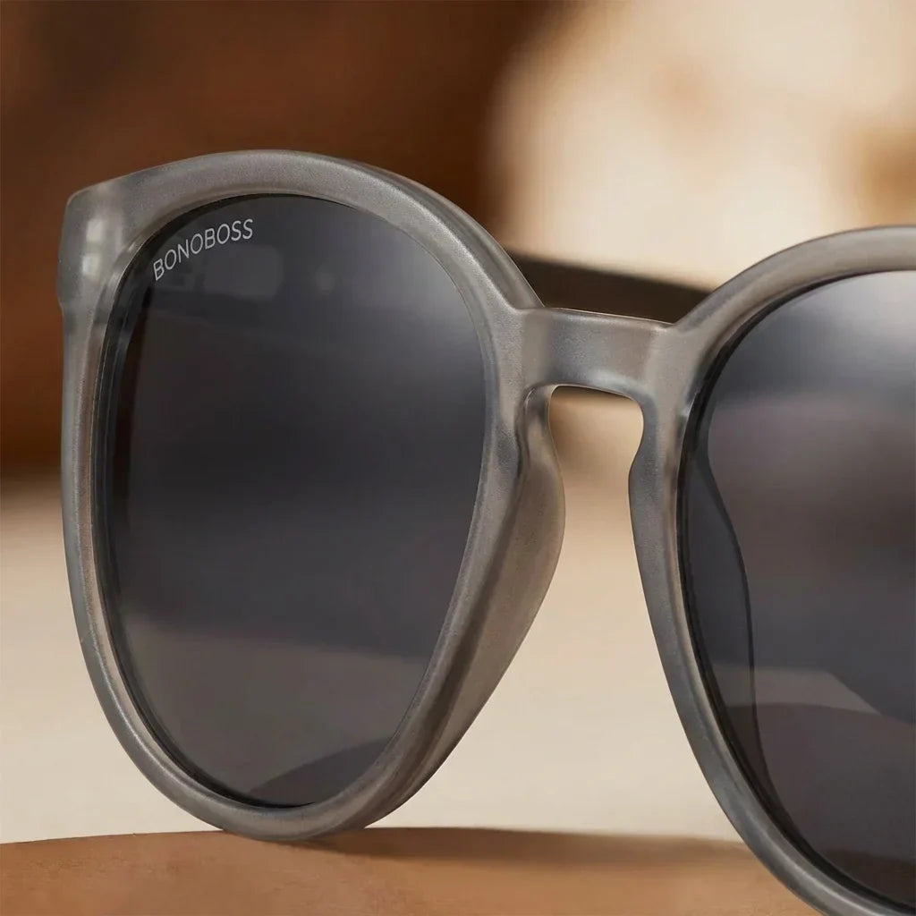 Lentes sol Meli TSP polarizados UV400 macro textura acetato vetas detalle premium Bonoboss #color_negro