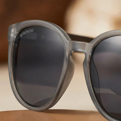 Lentes sol Meli TSP polarizados UV400 macro textura acetato vetas detalle premium Bonoboss #color_negro