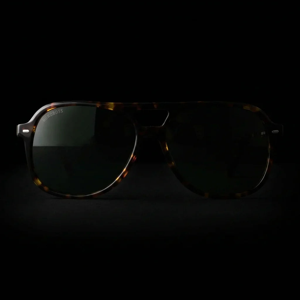 Lentes sol Orson E.D polarizados UV400 frontal dramatico luz editorial Bonoboss #color_carey