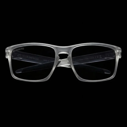 Lentes sol Lautaro RPET polarizados UV400 frontal dramatico luz editorial Bonoboss #color_transparente