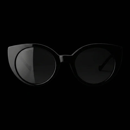 Lentes sol Hannover polarizados UV400 frontal dramatico luz editorial Bonoboss #color_negro
