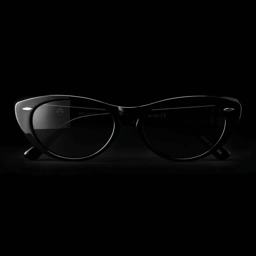 Havana lentes polarizados negro clásico visto de frente hombre y mujer #color_negro