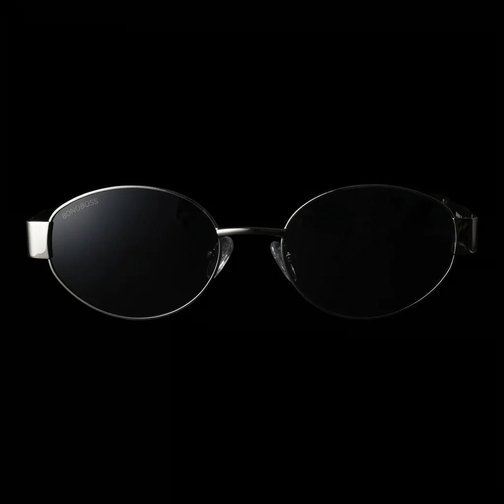 Lentes sol New Lennon polarizados UV400 frontal dramatico luz editorial Bonoboss #color_plateado