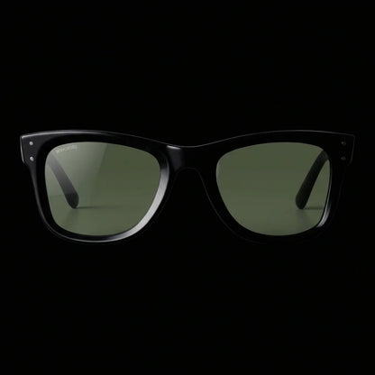Primer plano frontal Acacia Reverse lentes de sol mujer verde G15 #color_g15