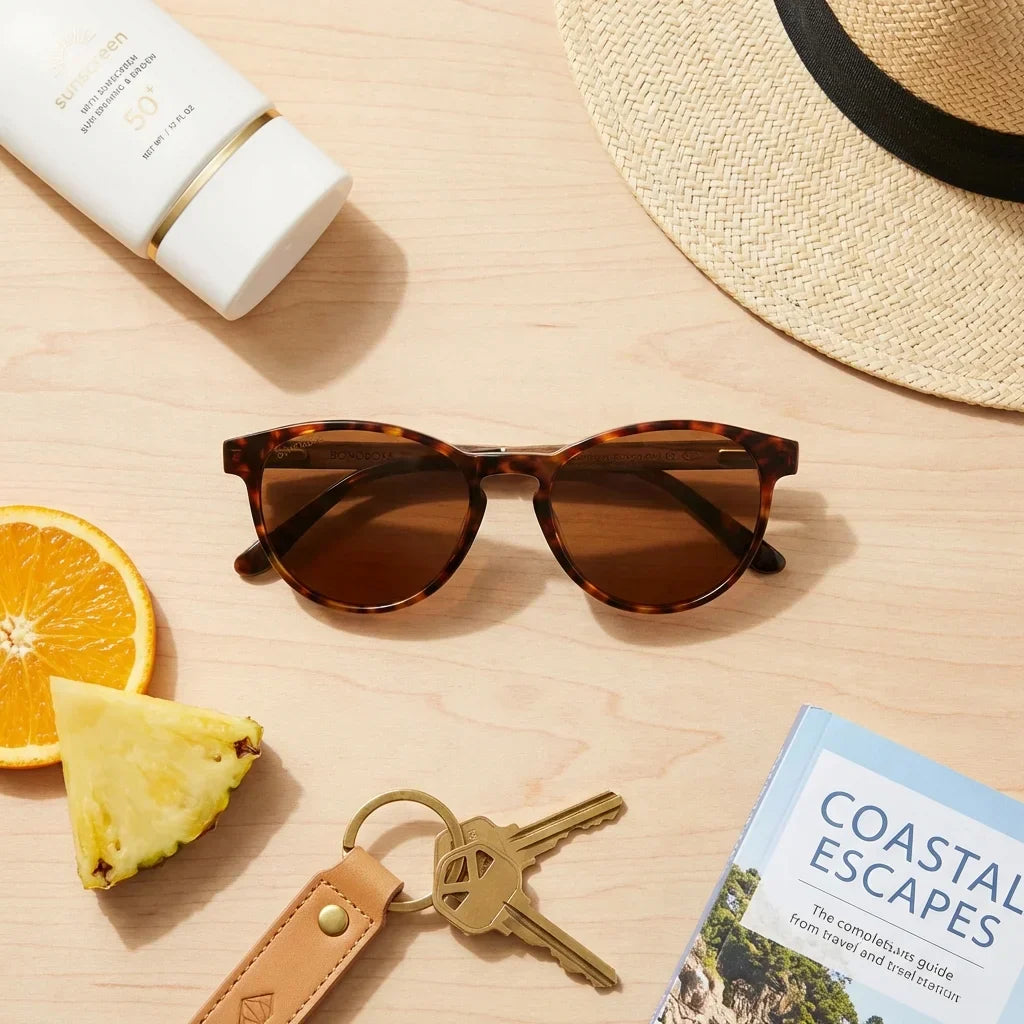 Chiloé 220 gafas polarizadas acabado estampado tortuga carey estilo retro para hombre y mujer #color_carey