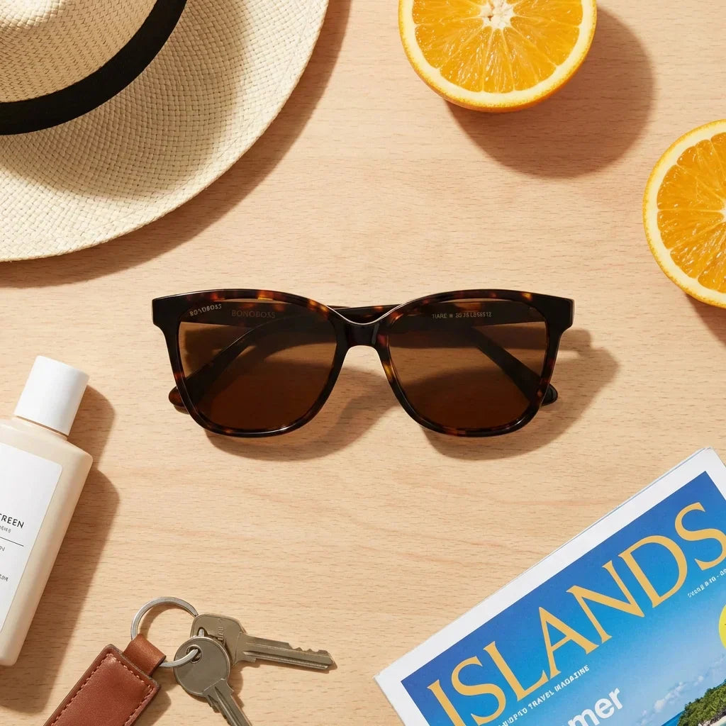 Lentes sol Tiare ❀ polarizados UV400 composicion summer essentials accesorios playa Bonoboss #color_carey
