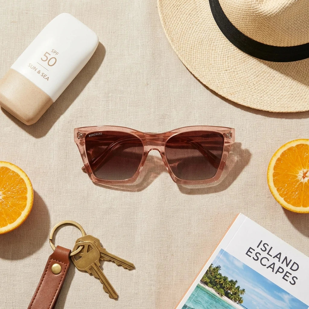 Primer plano frontal Bruna gafas polarizadas tono champagne #color_champagne