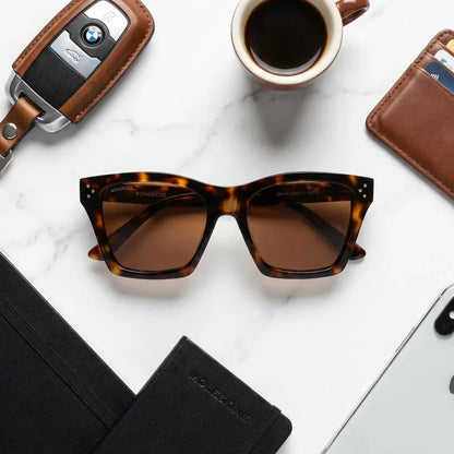 Lentes sol Bruna Retro Polarizado polarizados carey composicion urban kit accesorios estilo Bonoboss #editorial_detail2 #color_carey