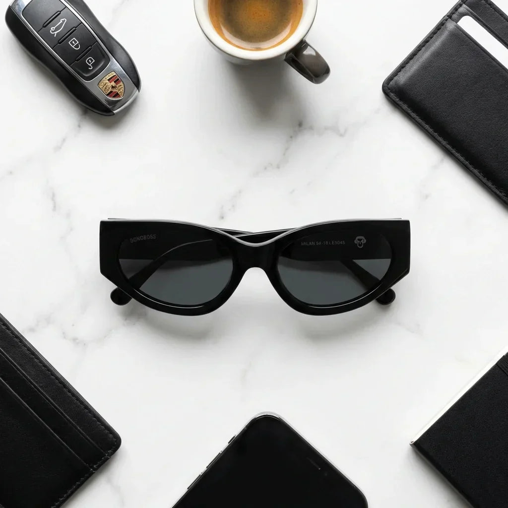 Lentes sol Milán polarizados UV400 composicion urban kit accesorios ciudad Bonoboss #color_negro