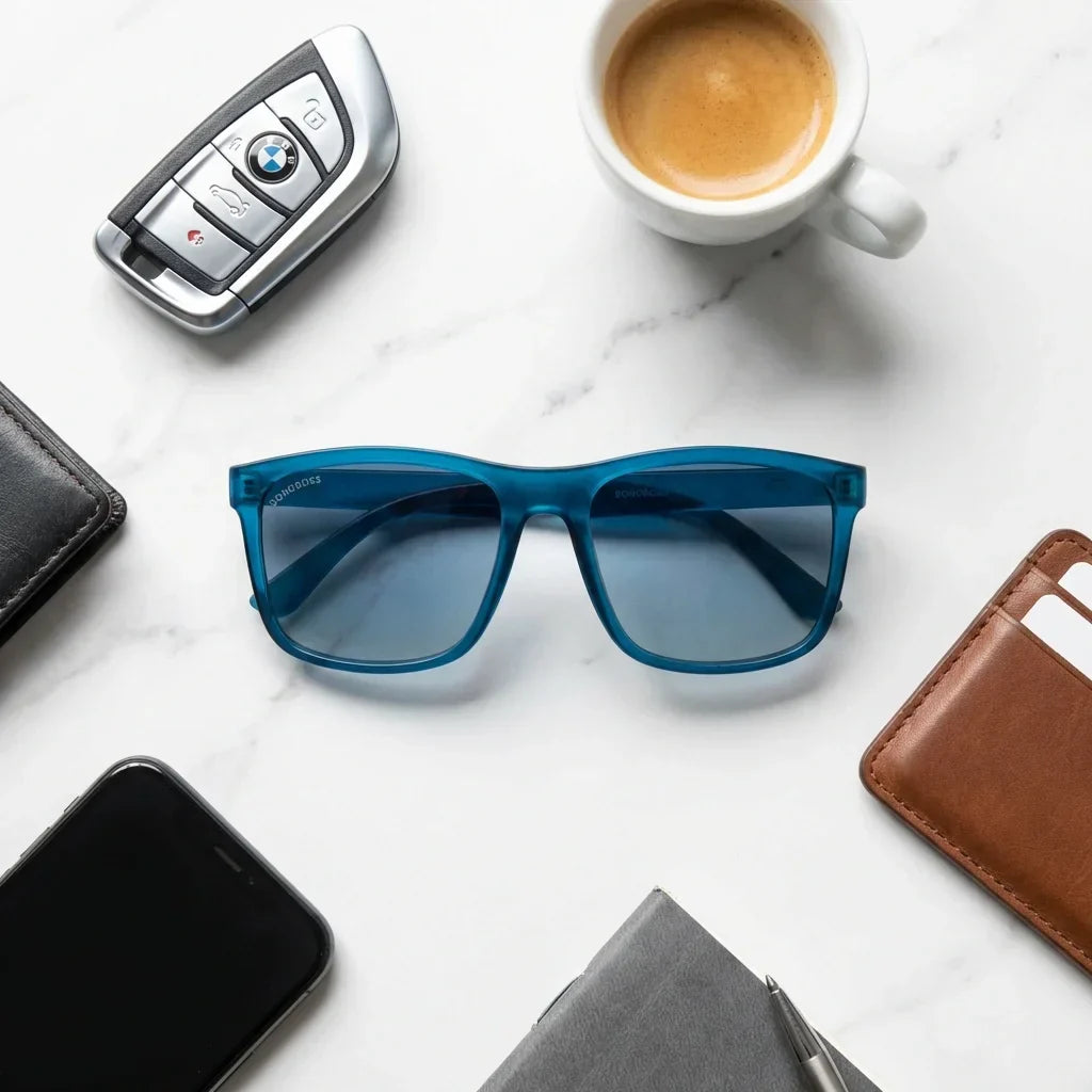 Rapanui RPET gafas polarizadas vista frontal para hombre y mujer #color_light-ocean