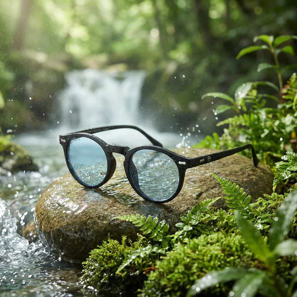 Lentes sol Temuco RPET polarizados UV400 fotografia editorial Bonoboss #color_negro
