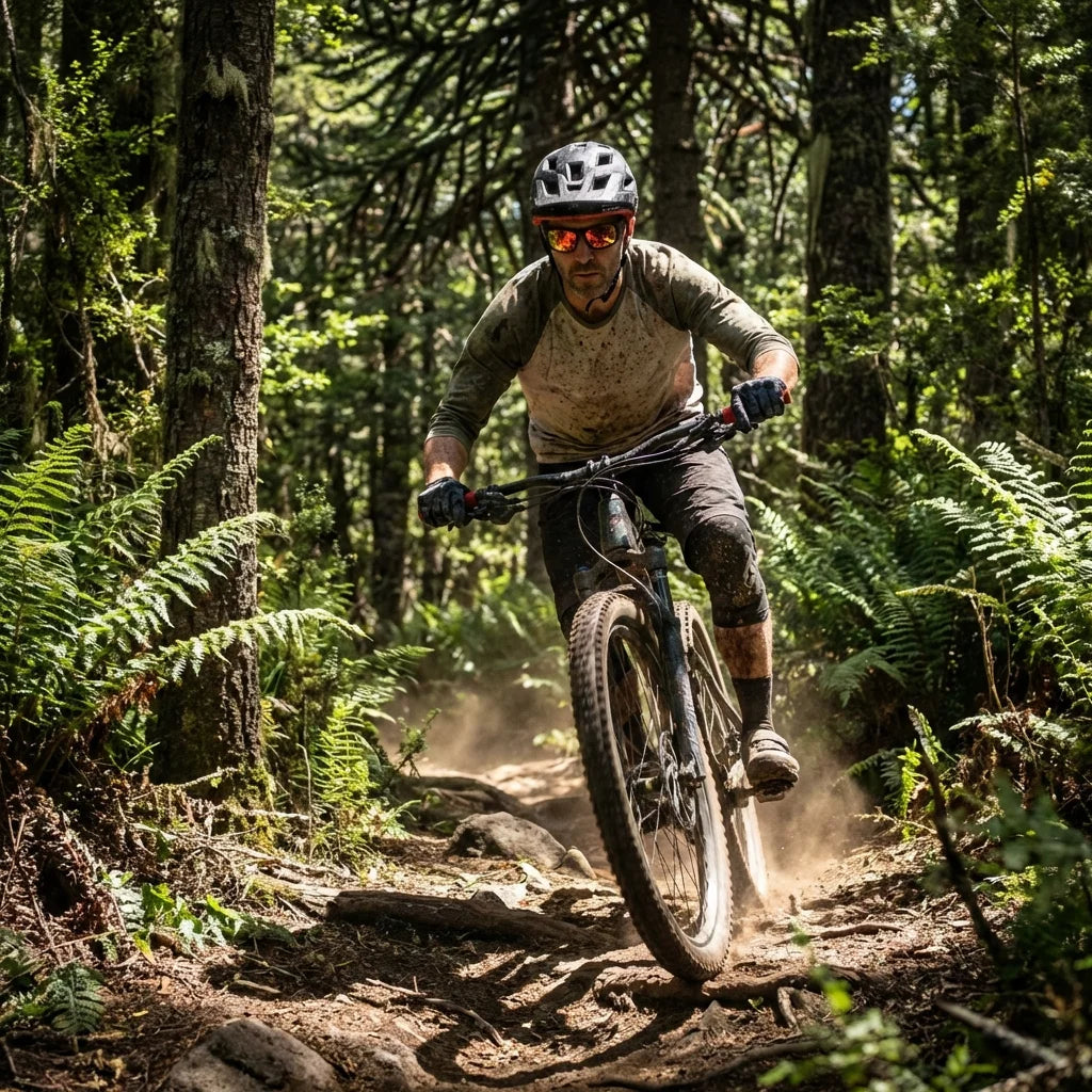 Bonoboss Futaleufu Espejado Rojo - Lentes deportivos en accion #editorial_hero_action #color_espejado-rojo