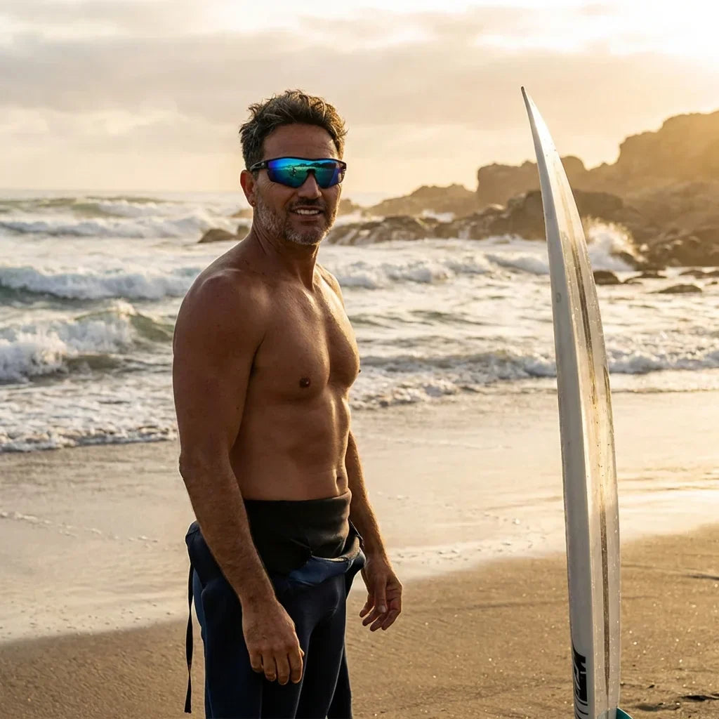 Bonoboss Strive Sky - Trail running con lentes deportivos #editorial_action2 #color_sky
