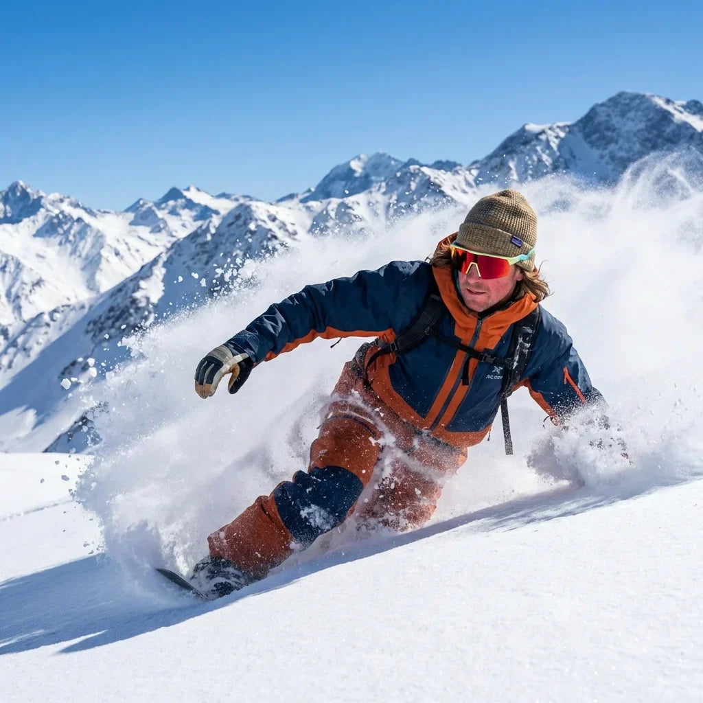 Bonoboss Bolt Yellow - Ski nieve con lentes deportivos #editorial_action4 #color_yellow