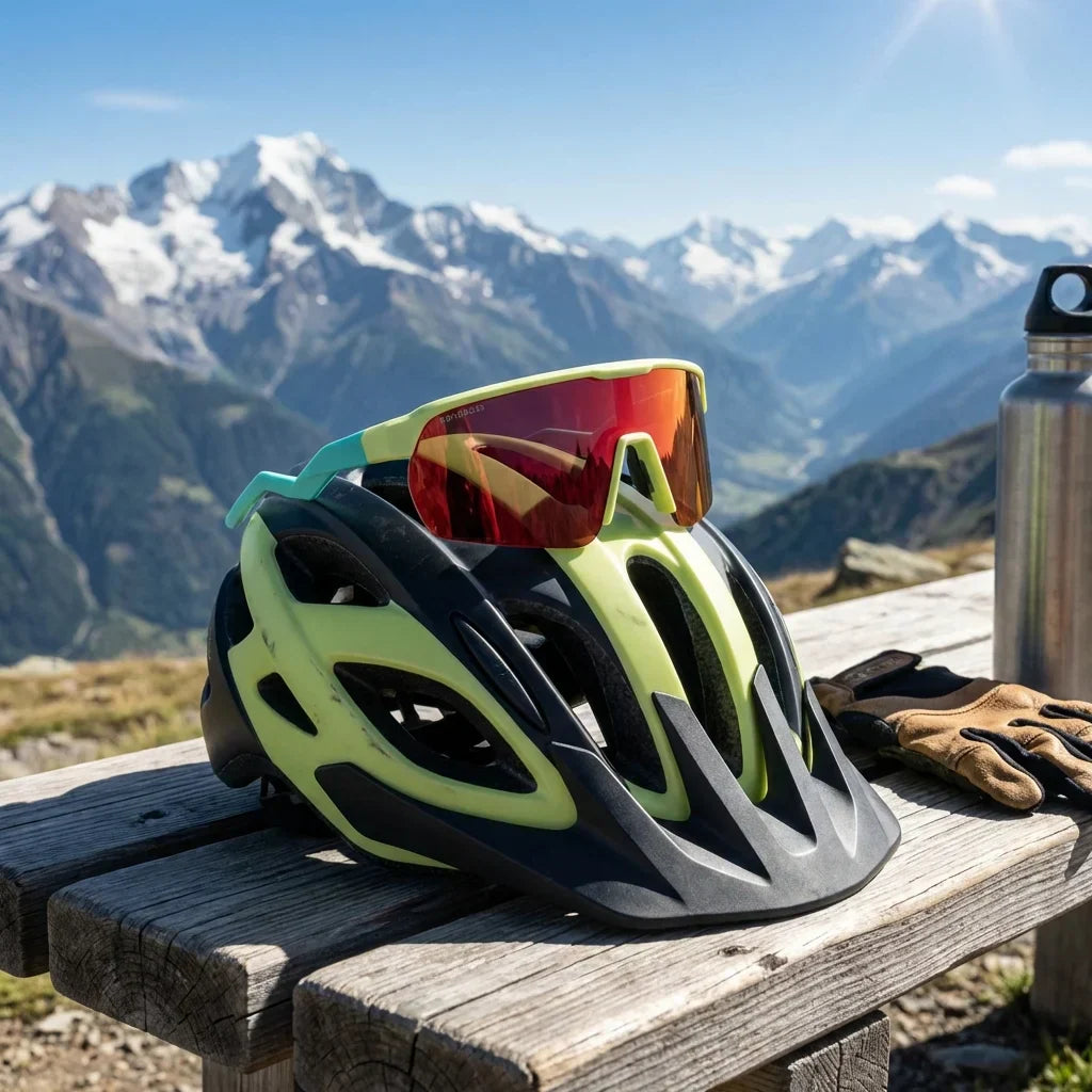 Bonoboss Bolt Yellow - Detalle lentes deportivos composicion #editorial_detail1 #color_yellow