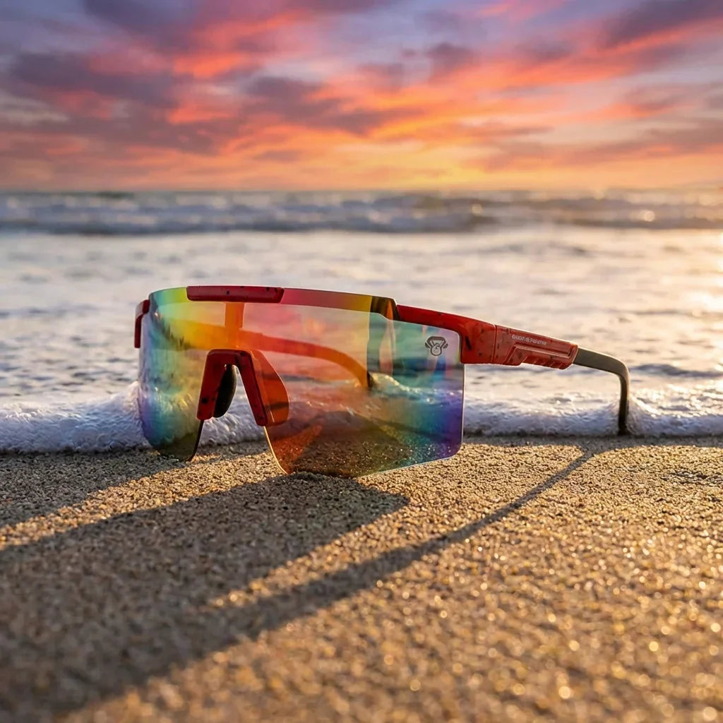 Bonoboss Santiago Rojo - Detalle lentes deportivos composicion #editorial_detail1 #color_rojo