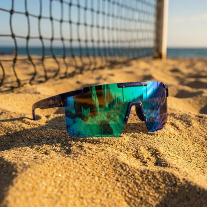 Bonoboss Santiago Azul - Detalle lentes deportivos vista #editorial_detail3 #color_azul