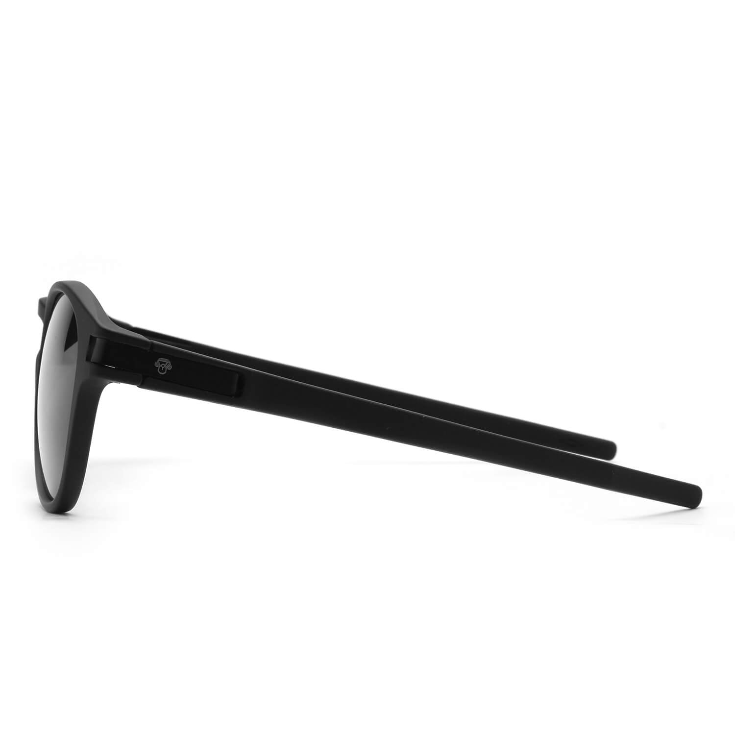 lentes anteojos de sol polarizados redondos de acetato para hombre y mujer color negro #color_negro
