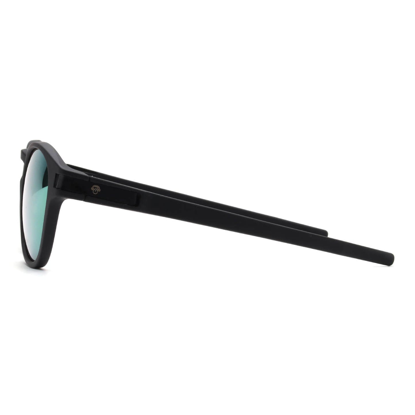 lentes anteojos de sol polarizados redondos de acetato para hombre y mujer color negro cristal amarillos espejado #color_rojo