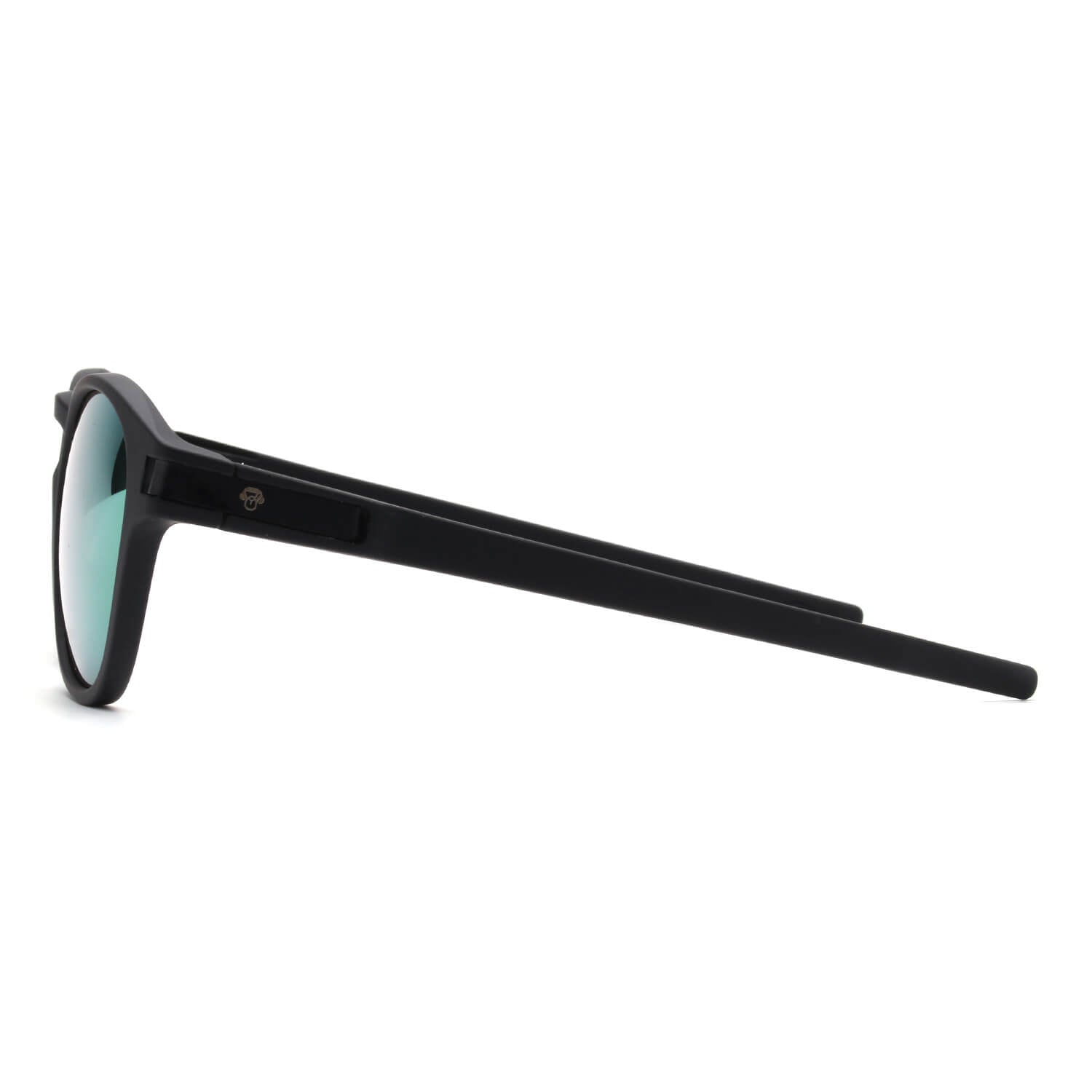lentes anteojos de sol polarizados redondos de acetato para hombre y mujer color negro cristal amarillos espejado #color_rojo