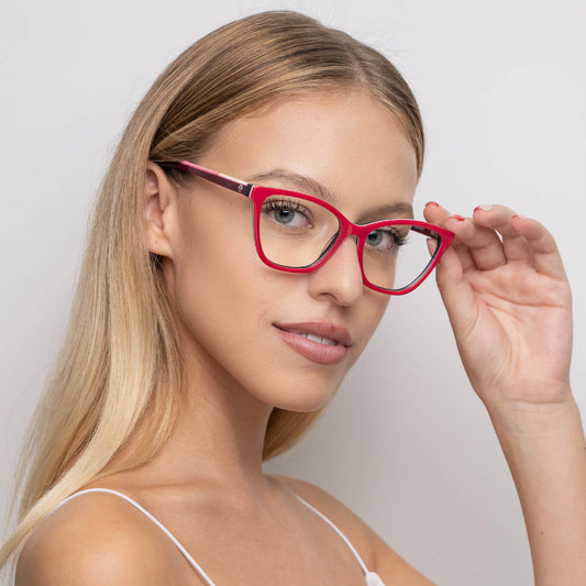anteojos marcos opticos con receta envio gratis color rojo para mujer de cara redonda grande mayorista optica distribuidor#color_rojo