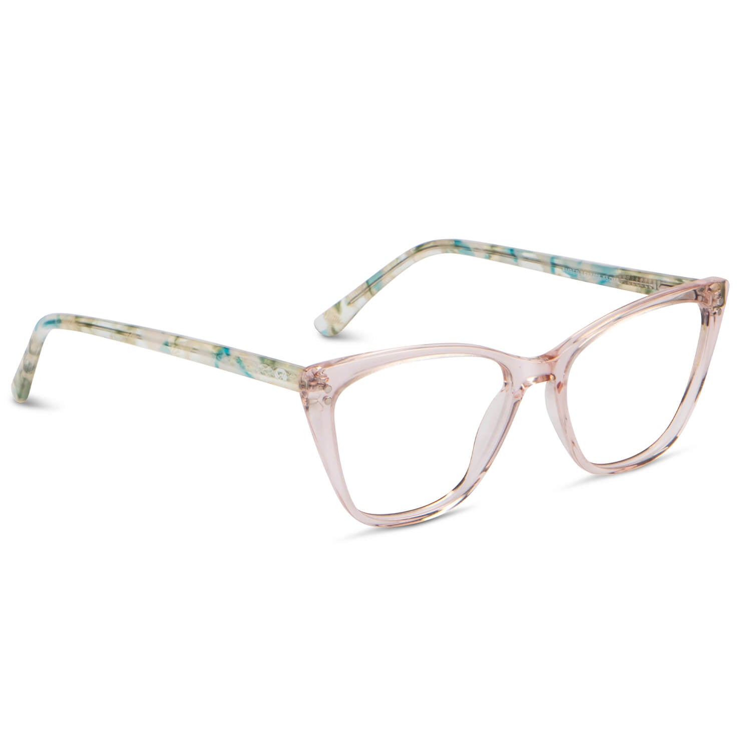 anteojos opticos agatados de mujer con clip de sol polarizado con sobrelente lentes con receta#color_verde