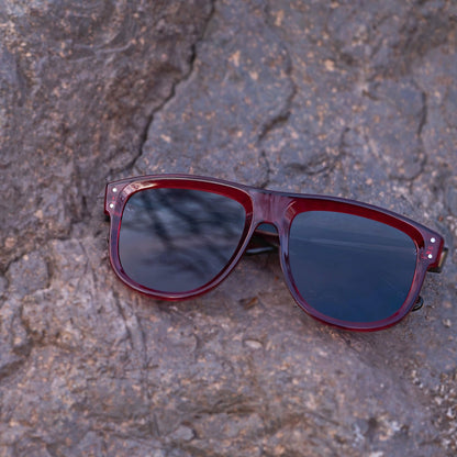 anteojos de sol polarizados reverse rayban moda hombre y mujer sustentable plastico reciclado originales
#color_rojo