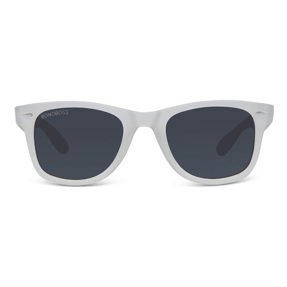 lentes anteojos de sol de platico reciclado agatados clasicos color blanco para mujer y hombre #color_transparente