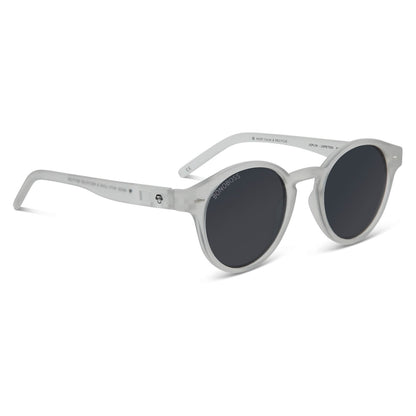 anteojos de sol polarizados plastico reciclado redondos para mujer y hombre color transparente cristal negro #color_transparente