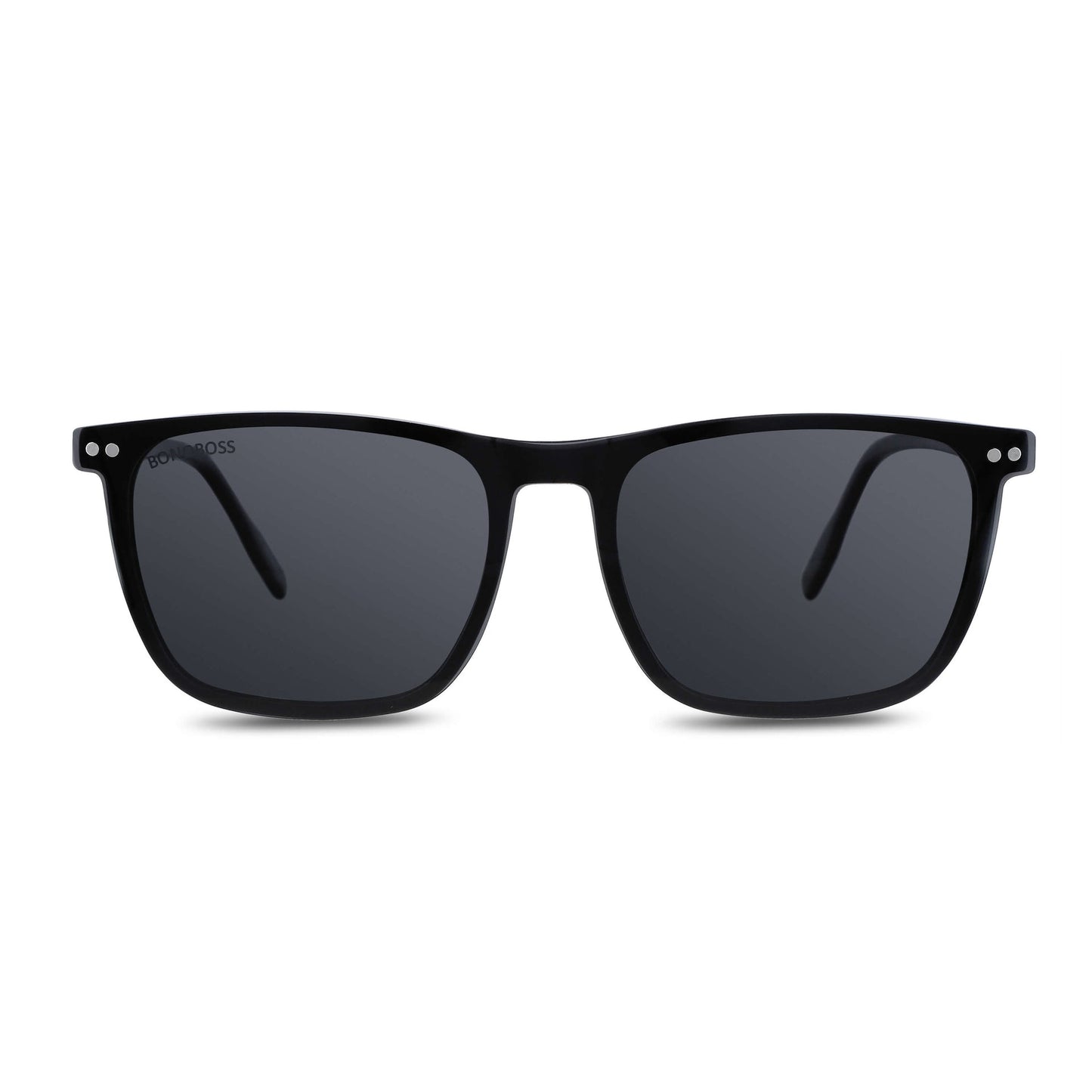 Rapanui Clip Sol lentes ópticos y de sol magnéticos negro diseño frontal para mujer #color_negro