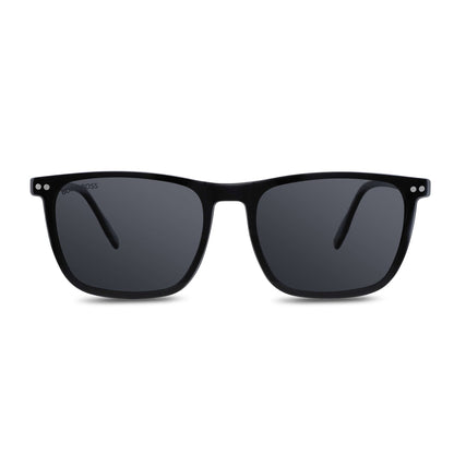 Rapanui Clip Sol lentes ópticos y de sol magnéticos negro diseño frontal para mujer #color_negro