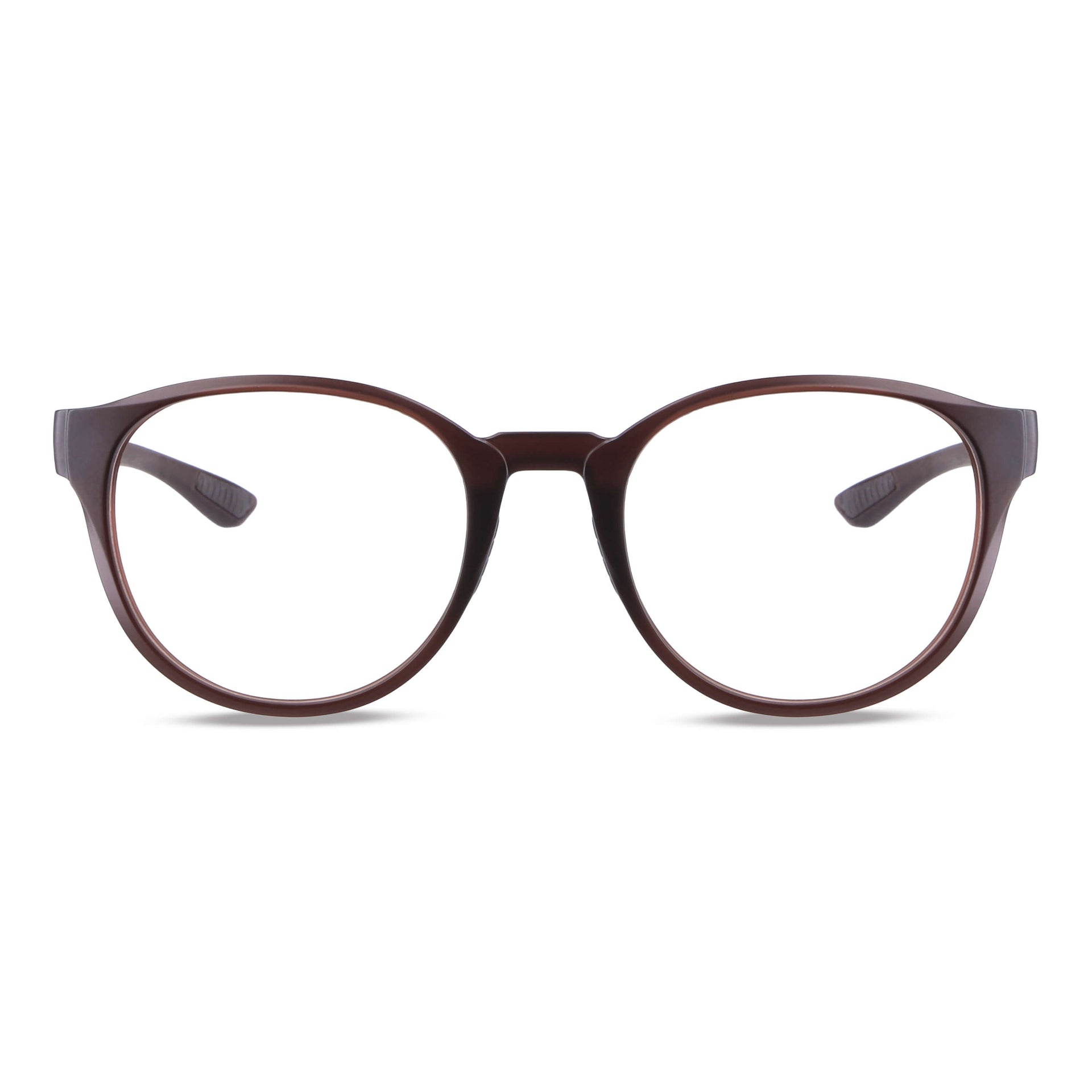 Frontal Ashley lentes de lectura mujer café chocolate bio-acetato #color_brown