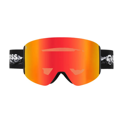 Bonoboss Antiparra de Nieve Magnet Powder Talla L Rojo - para ski y snowboard vista frontal #color_rojo